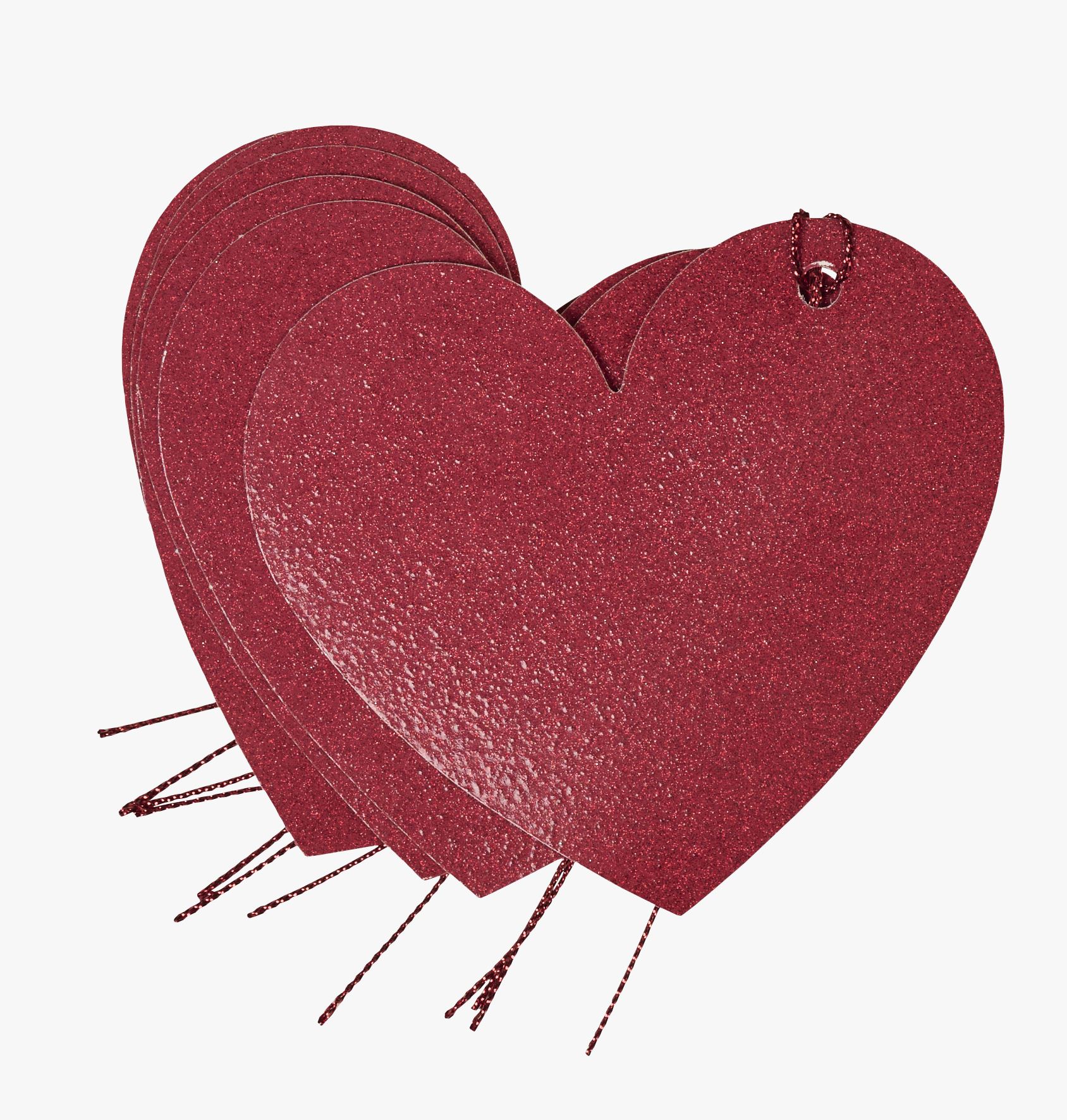 Kingisildid 6tk punane - 9 cm punane - 1