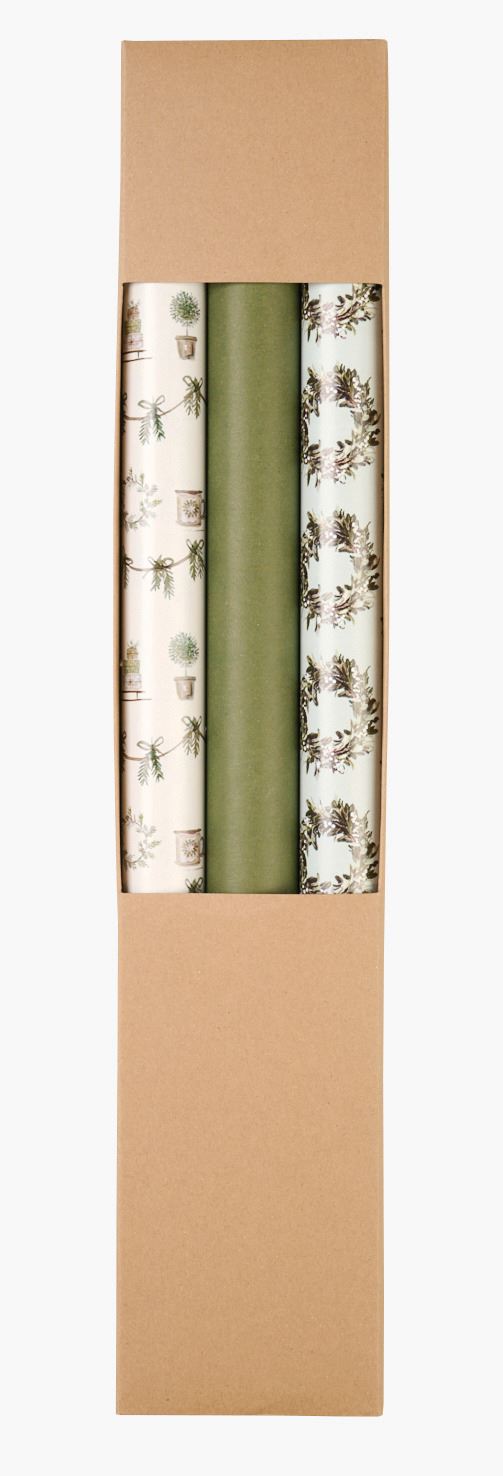 Kinkepaber mitmevärviline/roheline - 56cm x 4m mitmevärviline/roheline - 1