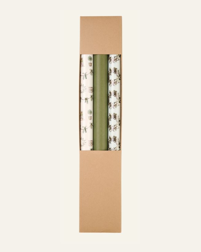 Kinkepaber mitmevärviline/roheline - 56cm x 4m mitmevärviline/roheline - 1
