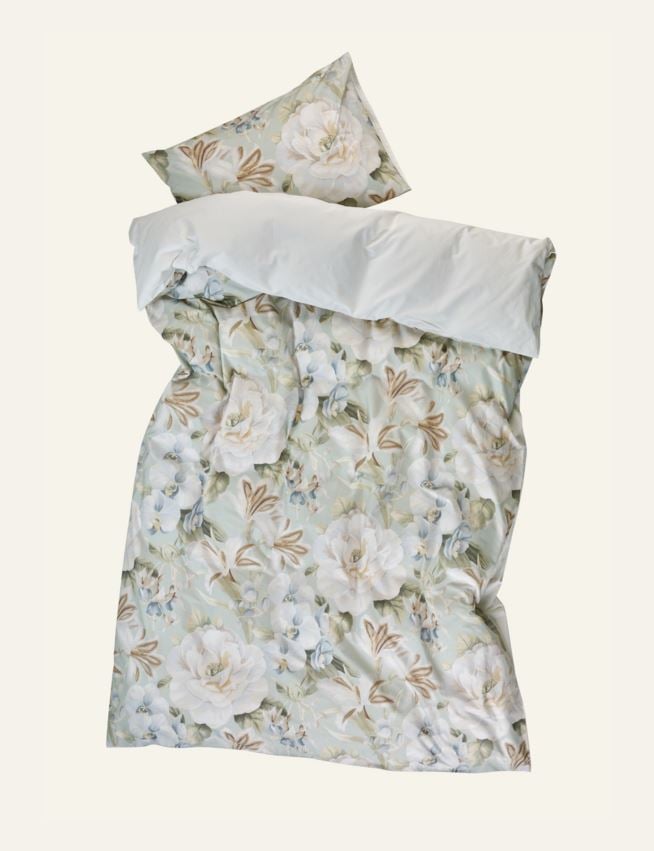 Voodipesukomplekt perkalpuuvillast mitmevärviline/roheline - 2