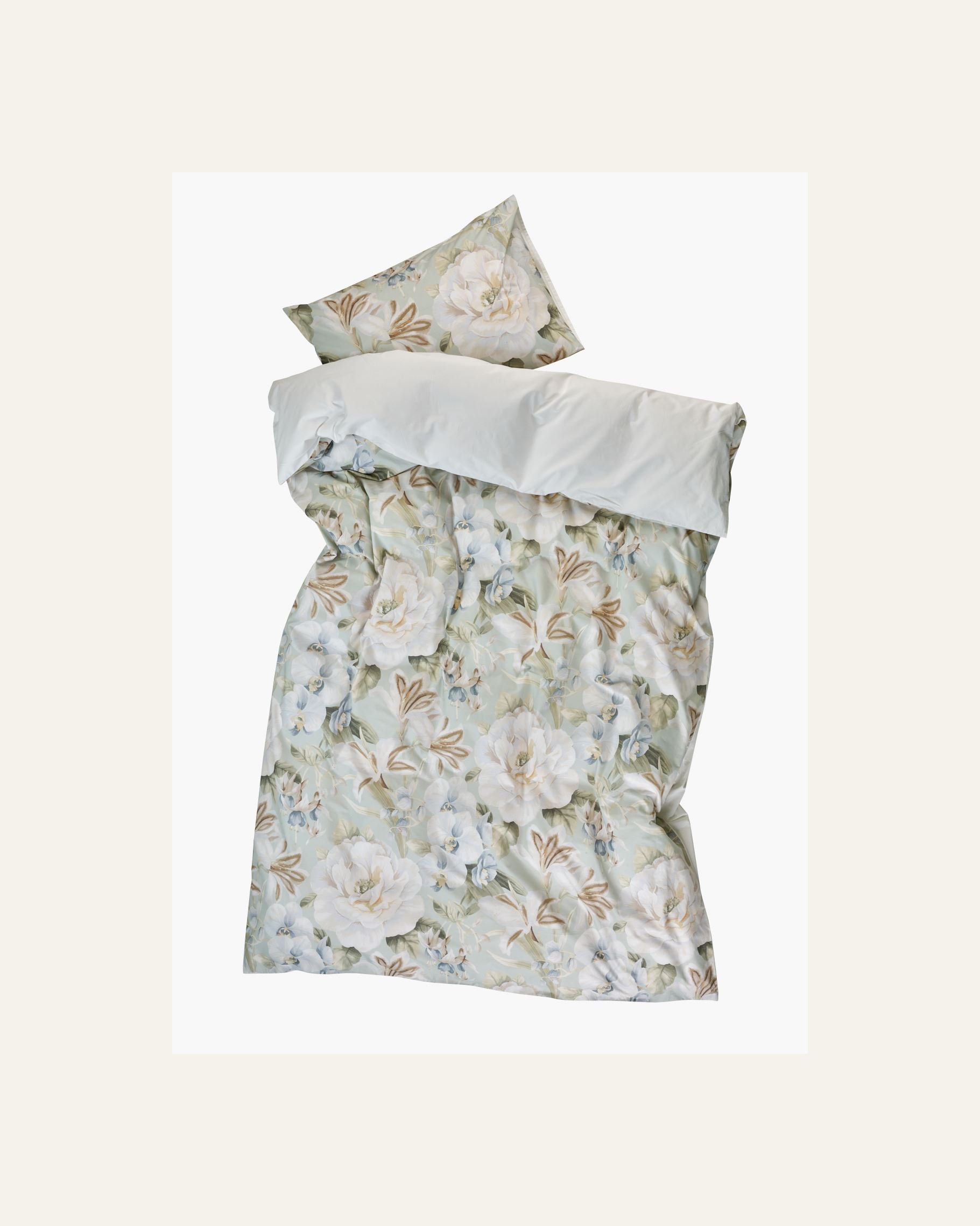 Voodipesukomplekt perkalpuuvillast mitmevärviline/roheline - 2