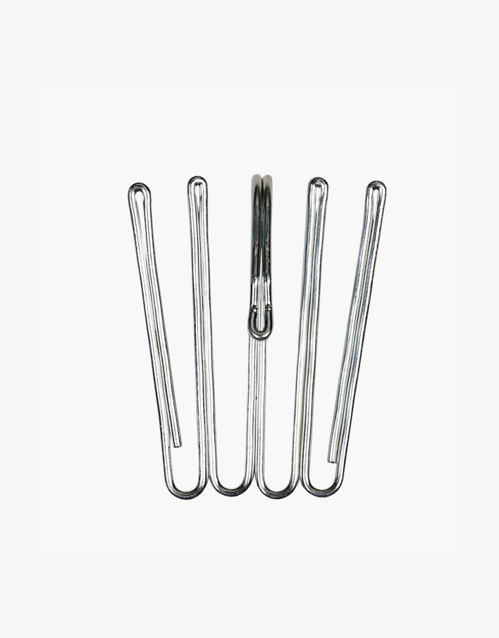 Kõrge kardinakonks terashall - 4,5x3cm terashall - 1