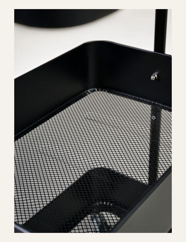 Ratastega riiul must - 2