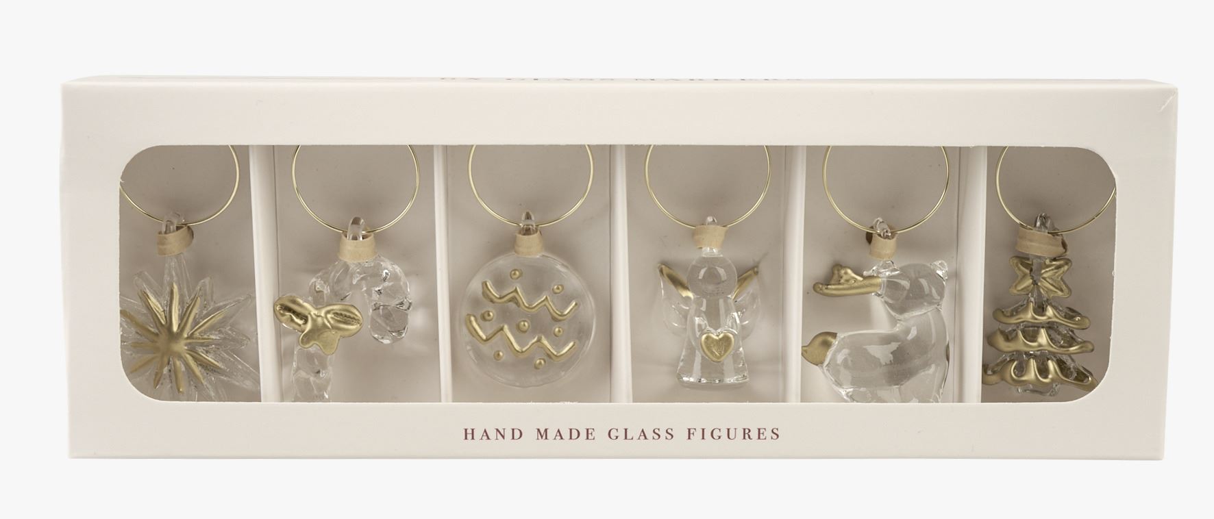 Klaasi markerid mitmevärviline/kuldne - 2,5x5x0,2 cm mitmevärviline/kuldne - 1