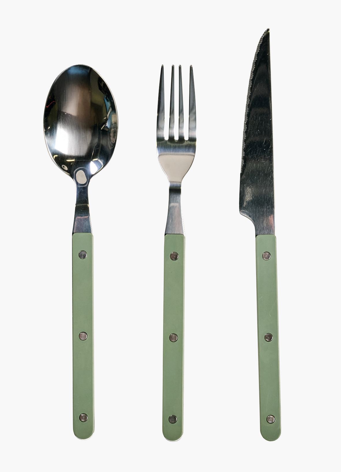 Söögiriistad 3 tk heleroheline - 3 stk heleroheline - 1