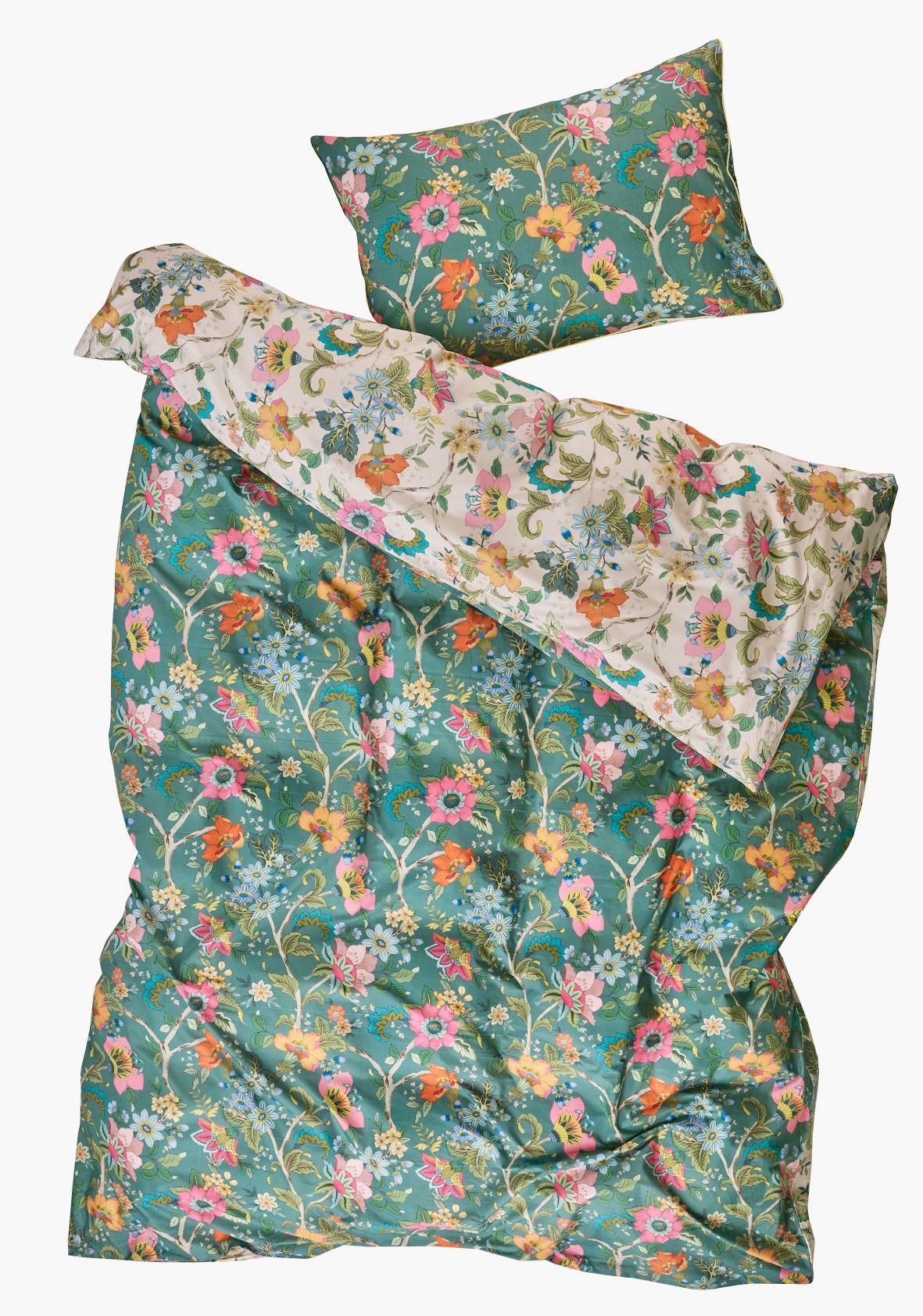 Voodipesukomplekt perkalpuuvillast mitmevärviline - 3