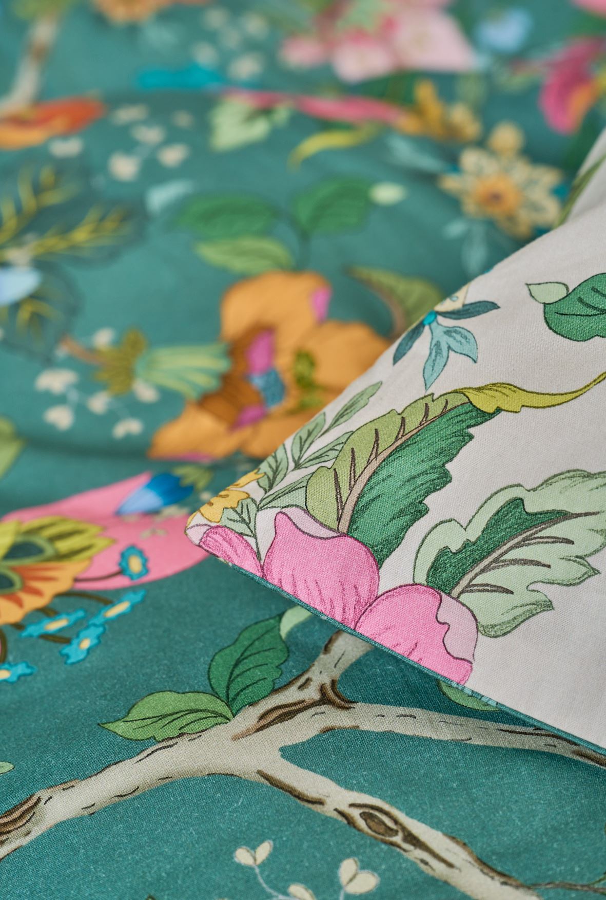 Voodipesukomplekt perkalpuuvillast mitmevärviline - 4