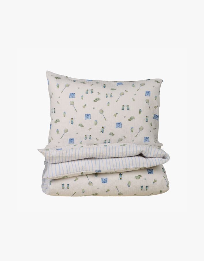 Voodipesukomplekt mitmevärviline/roheline - 230x220 cm mitmevärviline/roheline - 1