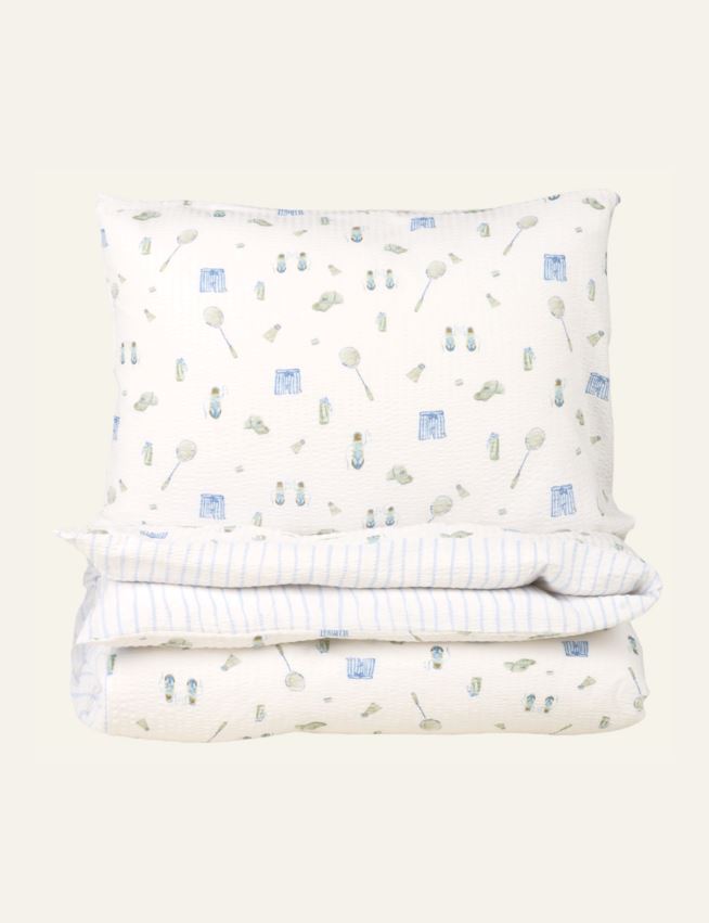 Voodipesukomplekt mitmevärviline/roheline - 3