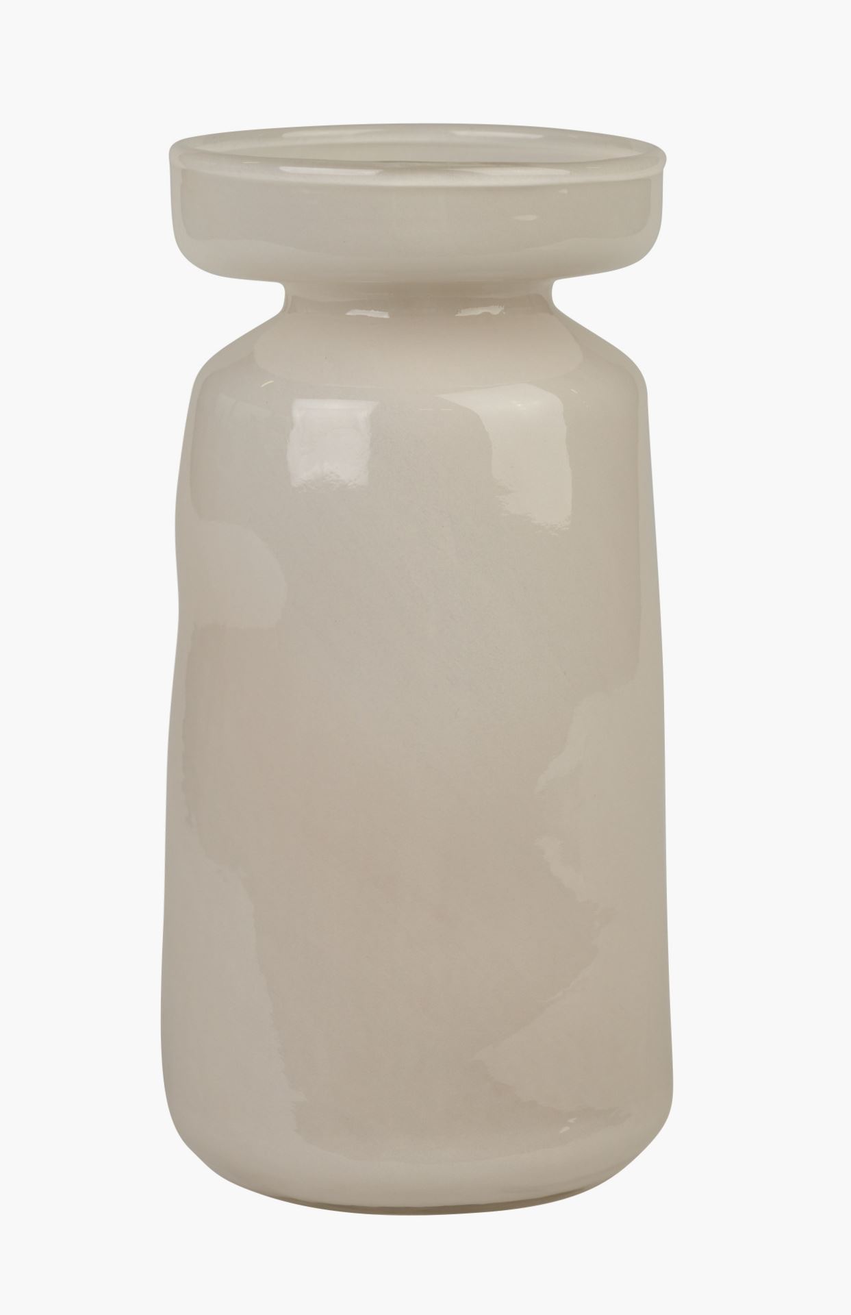 Vaas loodusvalge - 19,5 cm ø10 loodusvalge - 1