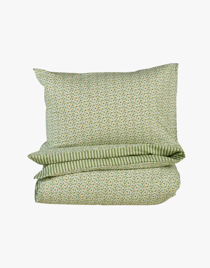 Voodipesukomplekt puuvillane mitmevärviline/roheline - 150x210+50x60 cm mitmevärviline/roheline - 1
