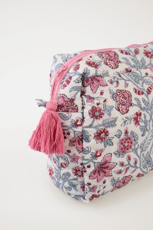 Suur kosmeetikakott mitmevärviline/punane - 2