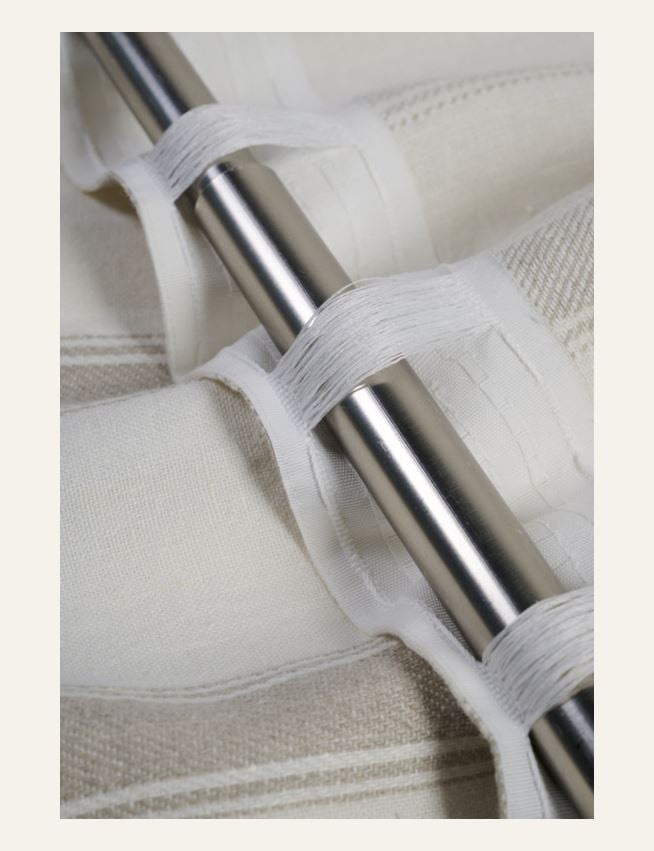 Linane kardin mitmevärviline/valge - 2