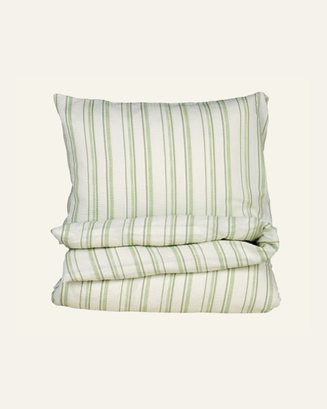Voodipesukomplekt krepp-puuvillane roheline - 150x210 cm/50x60 cm roheline - 1