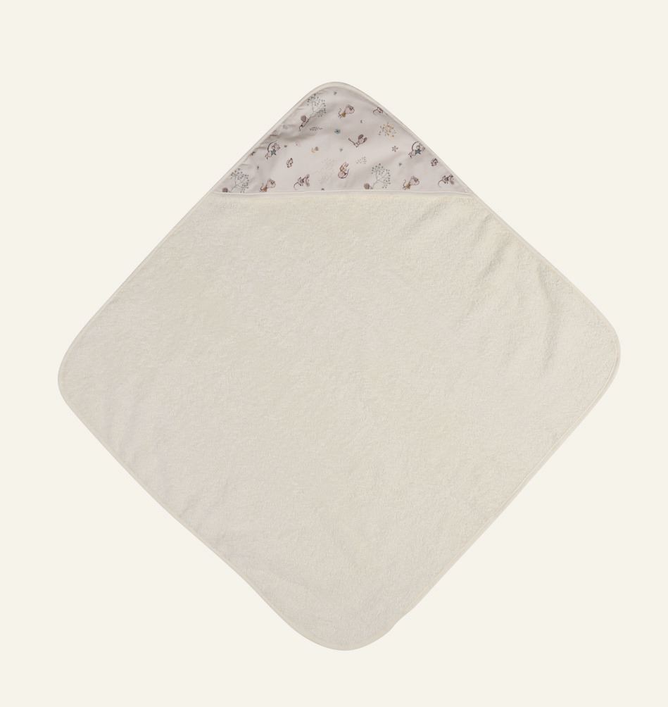 Kapuutsiga rätik mitmevärviline/valge - 2