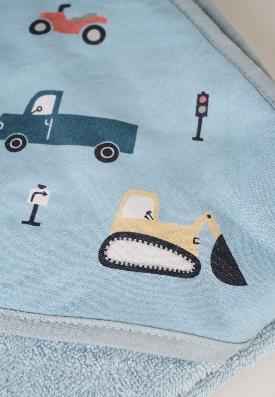 Kapuutsiga rätik sinine - 2