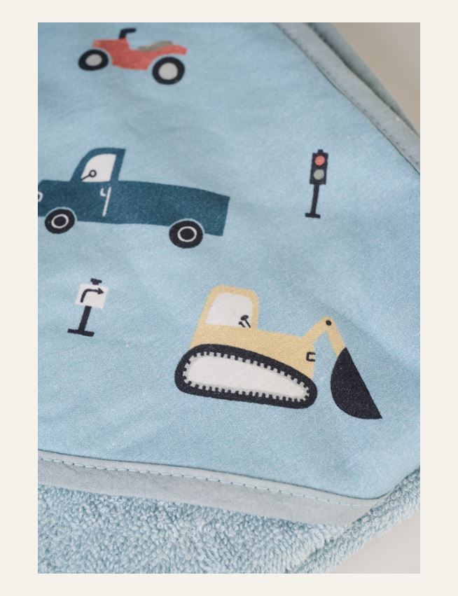 Kapuutsiga rätik sinine - 2