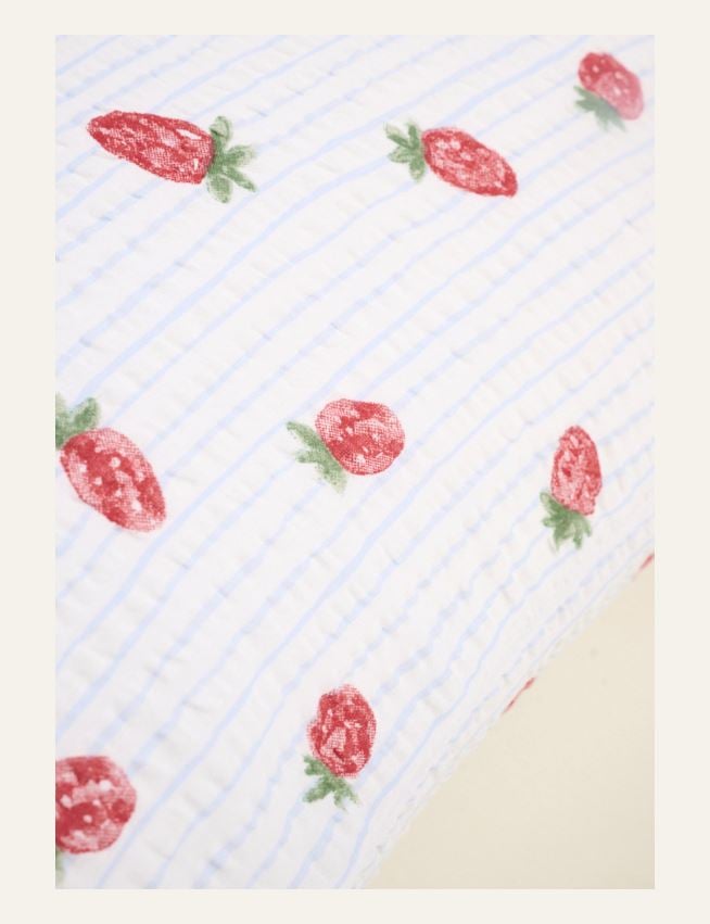 Padjapüür krepp-puuvill hele sinine - 2