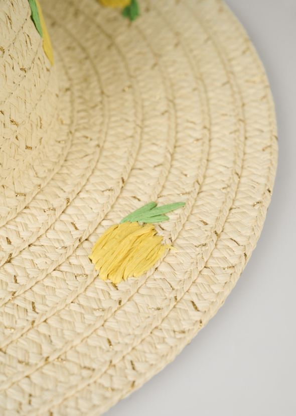 Õlgkübar naturaalne toon - 2