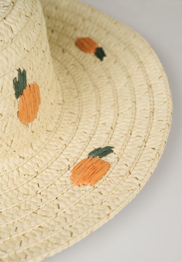 Õlgkübar naturaalne toon - 2