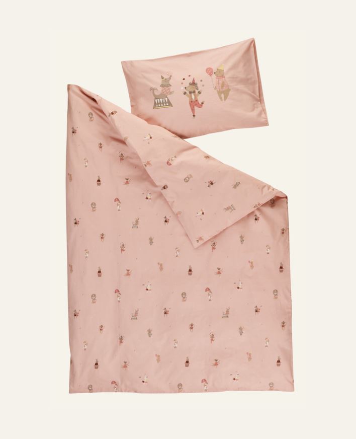 Beebi voodipesukomplekt roosa - 100x130 38x55 cm roosa - 1