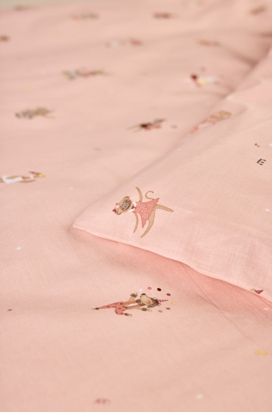 Beebi voodipesukomplekt roosa - 2