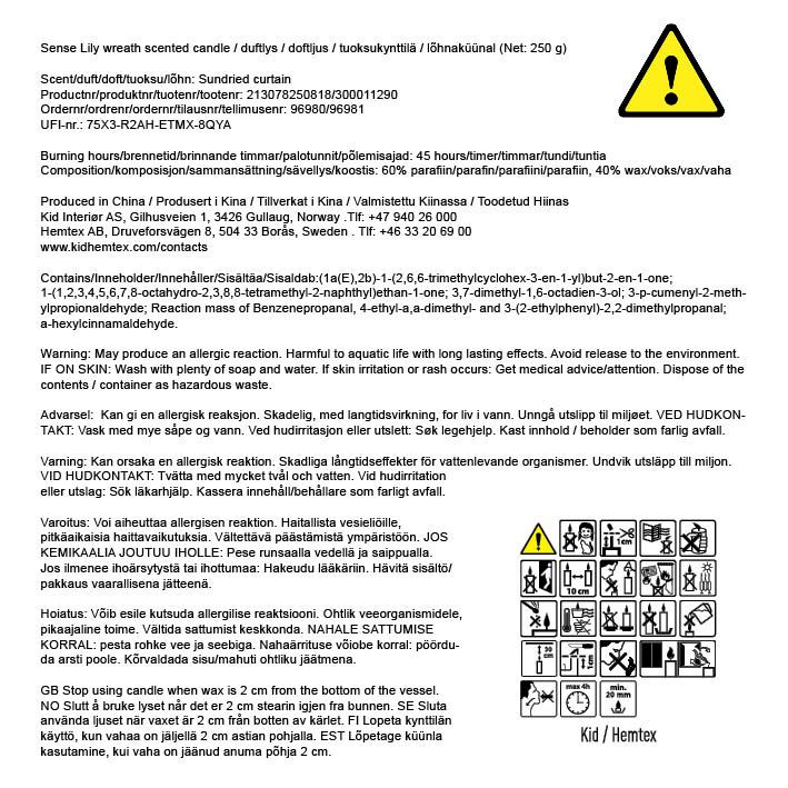 Lõhnaküünal heleroheline - 6