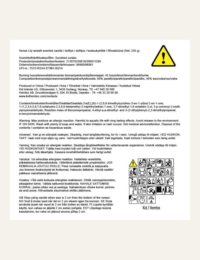 Lõhnaküünal heleroheline - 6