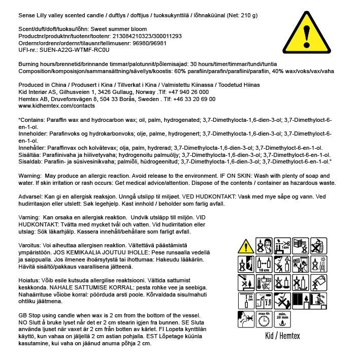 Lõhnaküünal mitmevärviline/beez - 4