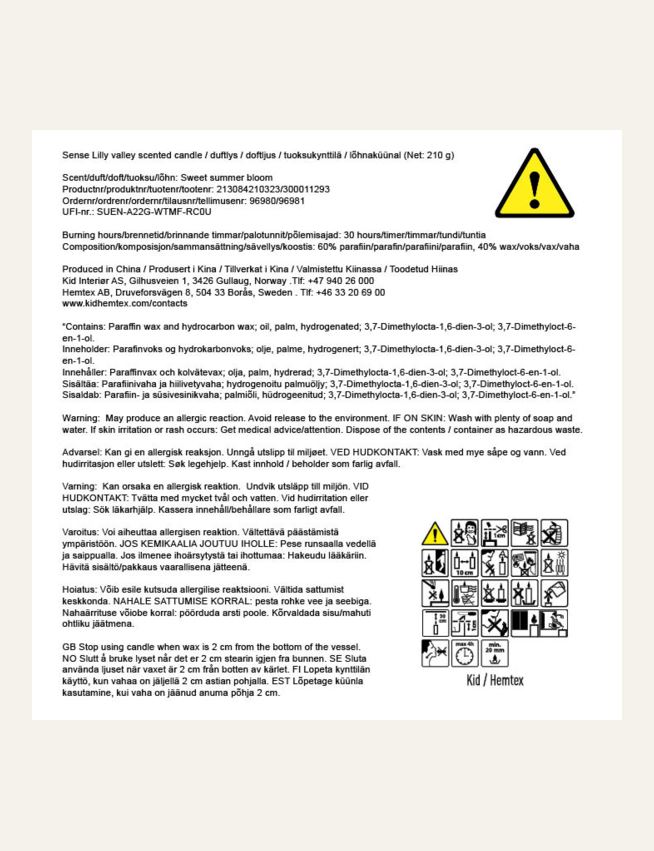 Lõhnaküünal mitmevärviline/beez - 4