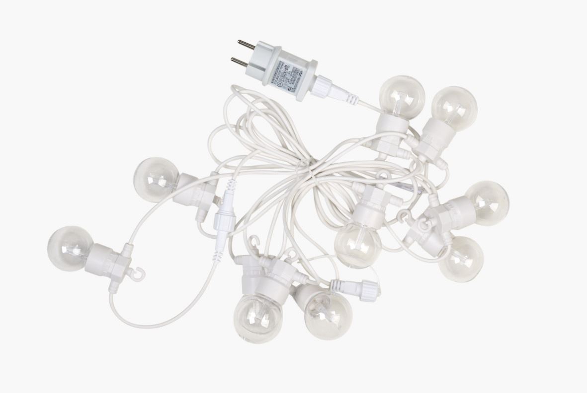 Led-tulukesed valge - 570 cm valge - 1