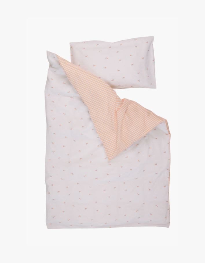 Voodipesukomplekt aprikoos - 100x130 38x55 cm aprikoos - 1