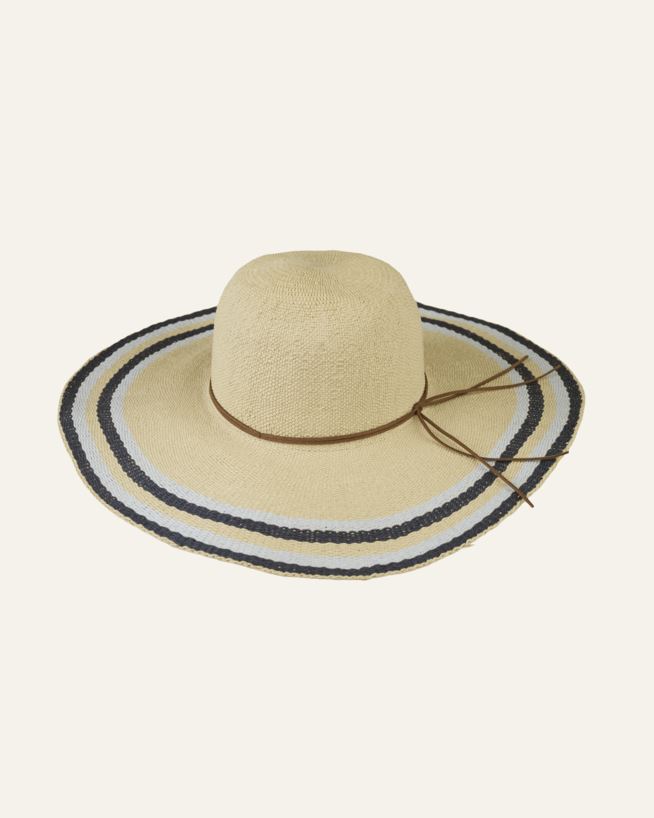 Õlgkübar mitmevärviline/sinine - 56,5 cm mitmevärviline/sinine - 1