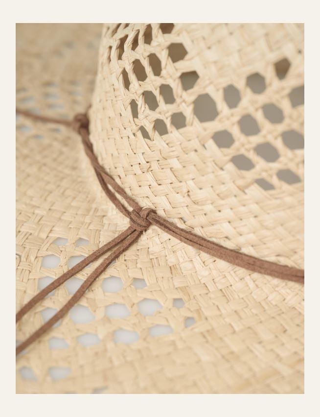 Õlgkübar naturaalne toon - 3