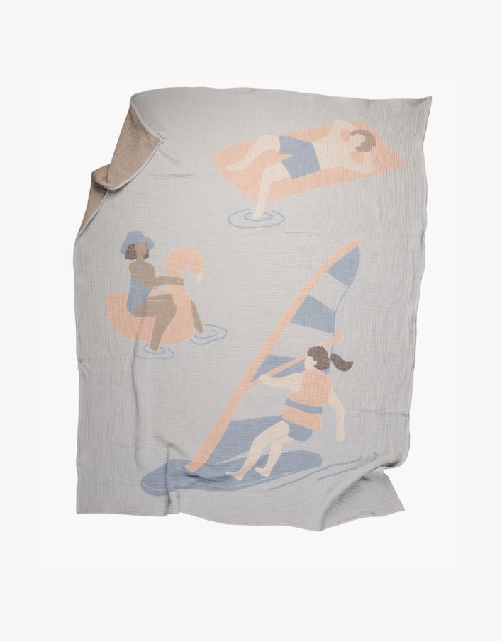 Pleed mitmevärviline/sinine - 130x170 cm mitmevärviline/sinine - 1