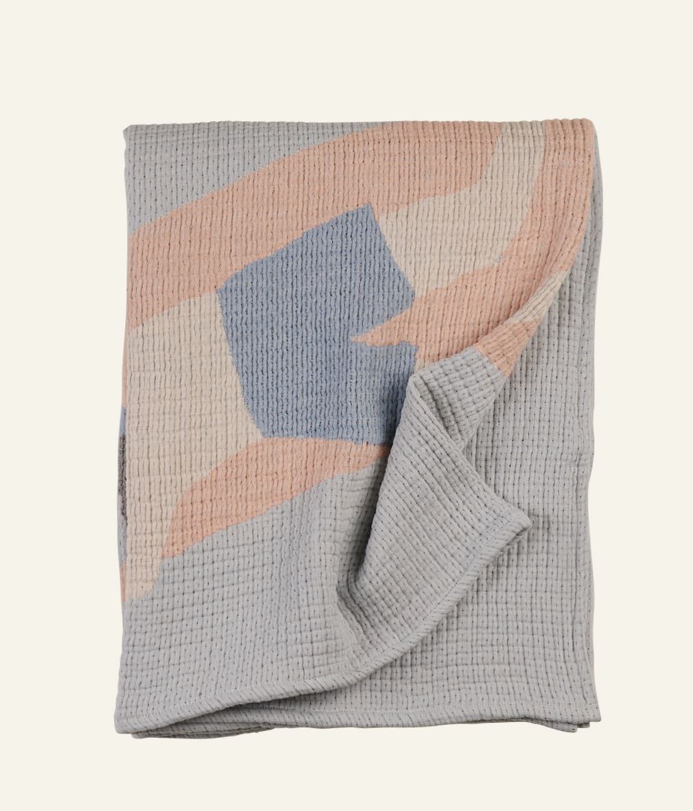 Pleed mitmevärviline/sinine - 3