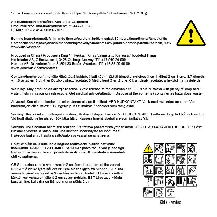 Lõhnaküünal mitmevärviline/sinine - 4