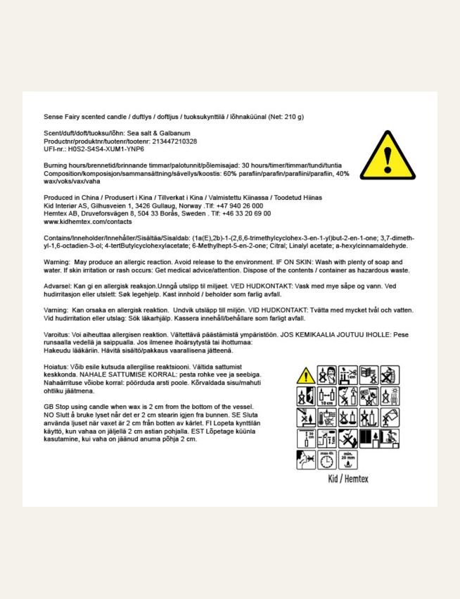 Lõhnaküünal mitmevärviline/sinine - 4