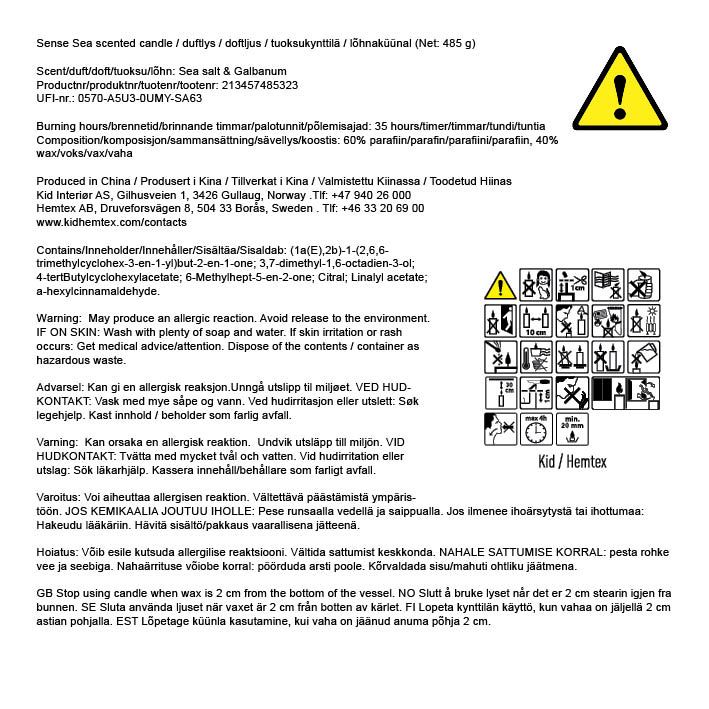 Lõhnaküünal mitmevärviline/beez - 3