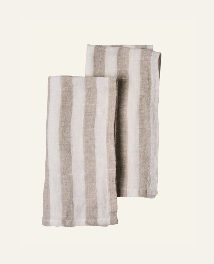 Linane servjett beež - 45x45 cm beež - 1