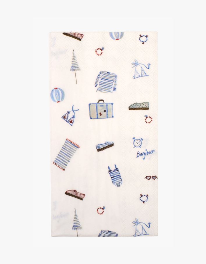 Pabersalvrätik mitmevärviline/sinine - 33x42 cm mitmevärviline/sinine - 1