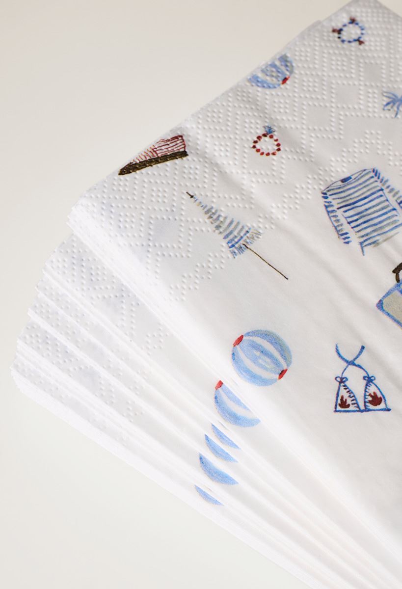 Pabersalvrätik mitmevärviline/sinine - 3