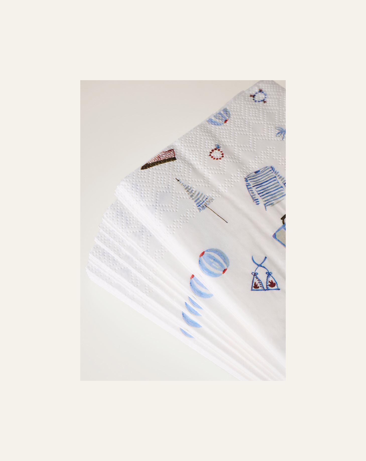 Pabersalvrätik mitmevärviline/sinine - 3