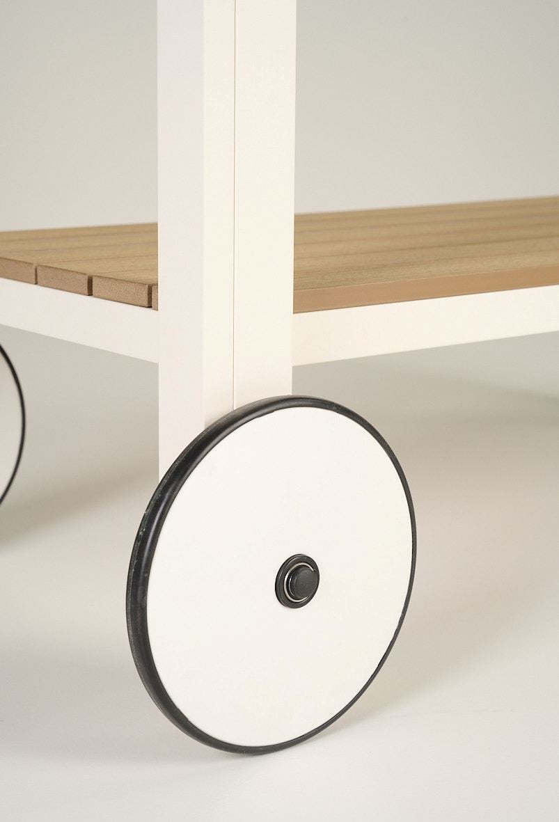 Ratastega riiul loodusvalge - 3