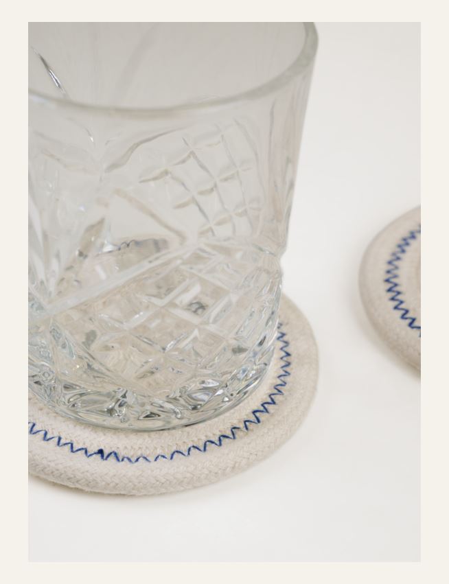 2tk klaasialus loodusvalge - 2