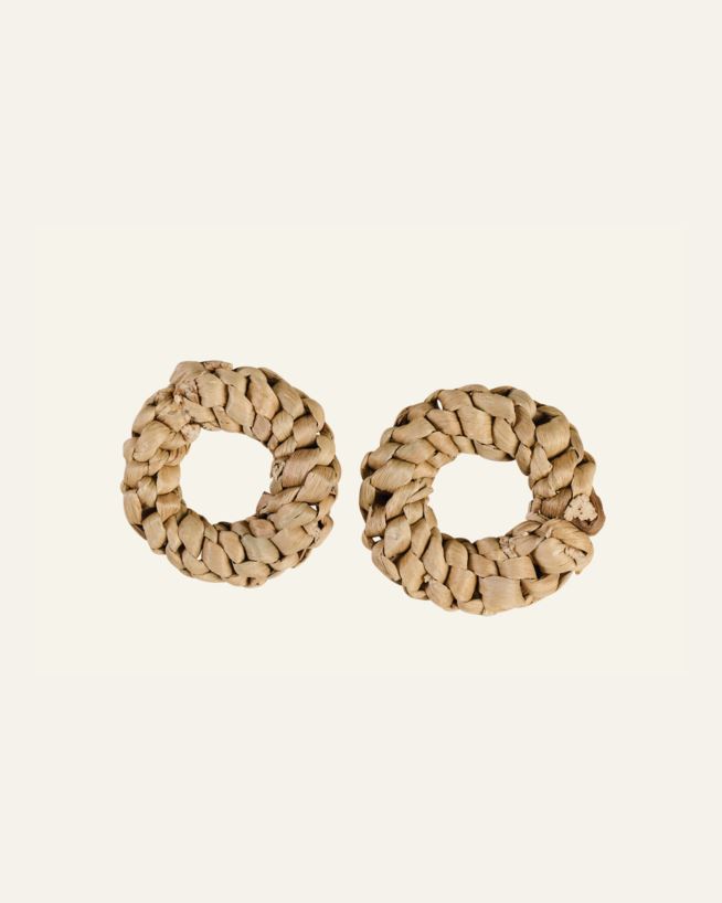 2 tk salvrõngas naturaalne toon - ø6,5cm h2cm naturaalne toon - 1