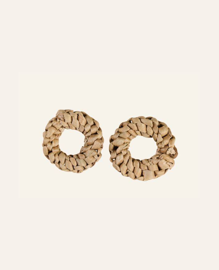 2 tk salvrõngas naturaalne toon - ø6,5cm h2cm naturaalne toon - 1