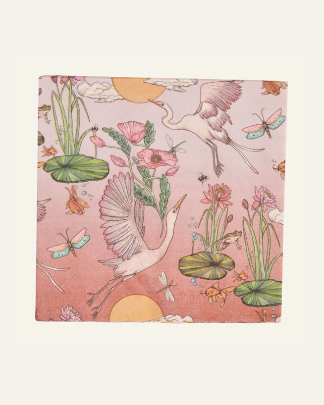 Õhtusöögi salvrätikud mitmevärviline/roosa - 40x40 cm mitmevärviline/roosa - 1