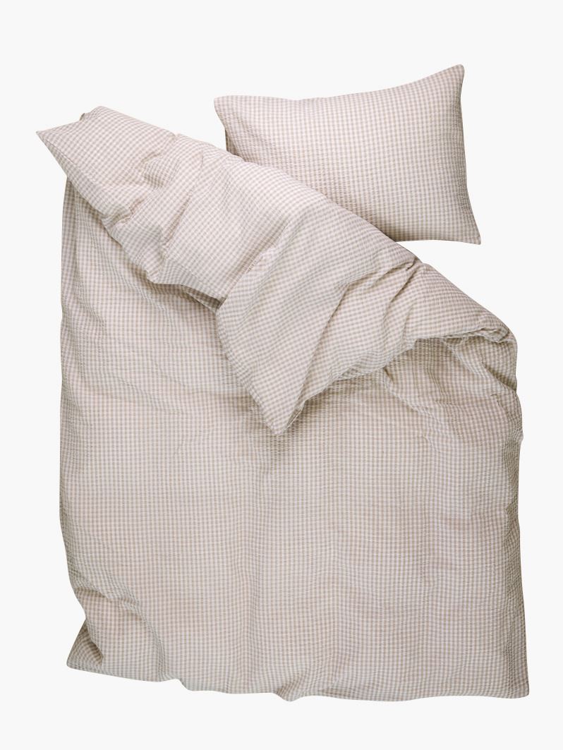 Voodipesukomplekt krepp-puuvillane sand - 3