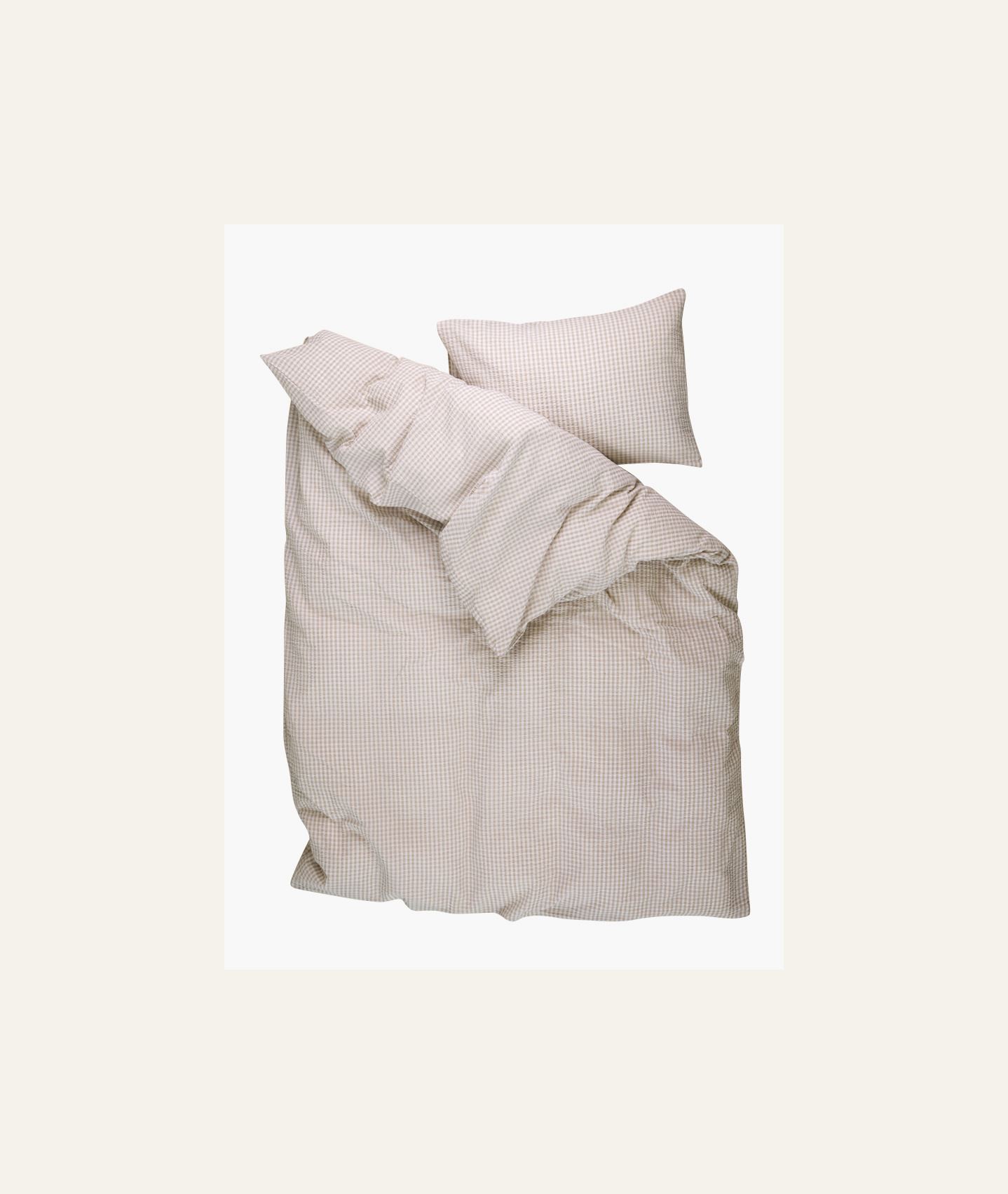 Voodipesukomplekt krepp-puuvillane sand - 3